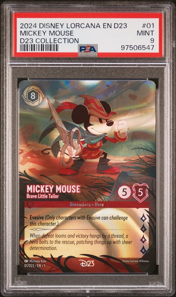Lorcana Mickey Mouse D23 PSA 9 ロルカナ プロモ 【公式通販】
