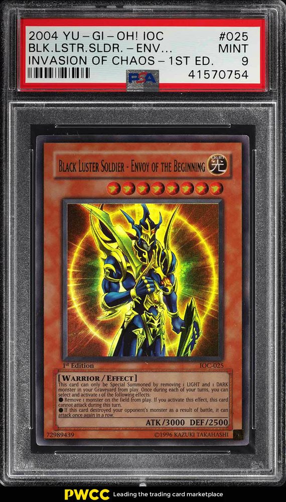 Envoy of the Beginning Invasion of Chaos IOC-025 1st Edition Ultra Rare for sale online TCG Black Luster Soldier Yu-Gi-Oh