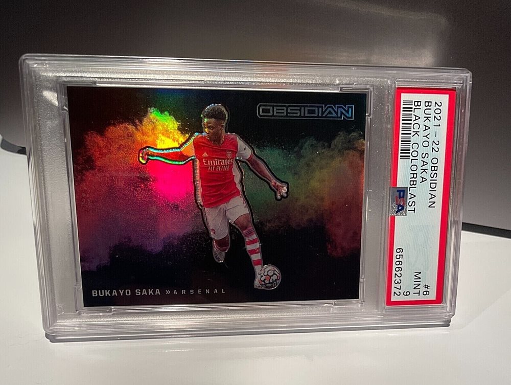 PANINI obsidian BUKAYO SAKA PSA10 ブカヨ サカ PANINI Obsidian SAKA Black Colorblast 2021 Panini Obsidian Bukayo