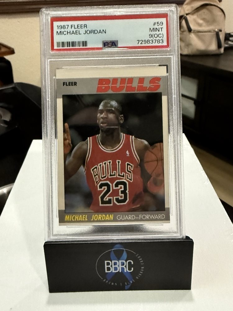 ジョーダンカード 1987年 Fleer 2年目 1987 Fleer MICHAEL JORDAN #59 PSA 9 MINT 2nd Year Basketball Card