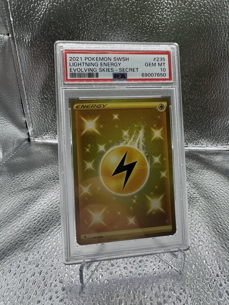 gold energy pokemon card evolving skies Trading Game 237/203 Metal : Secret Rare Card : SWSH-07 235/203 / Secret Rare Card Type / HP / Stage Top 10 Mega Evolution Chase