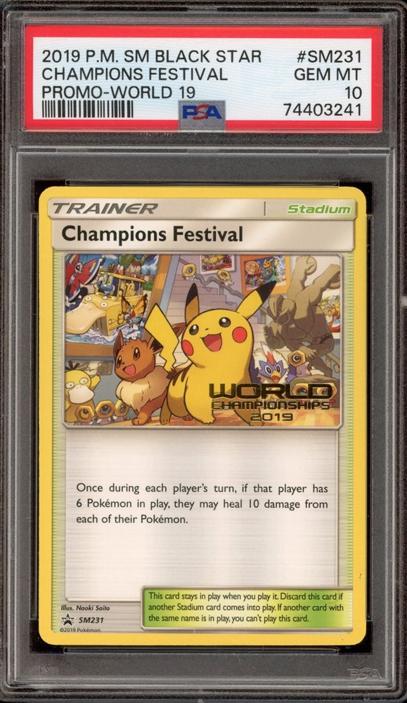 PSA 10 2019 Champions Festival #SM-P Pokemon Japanese SM