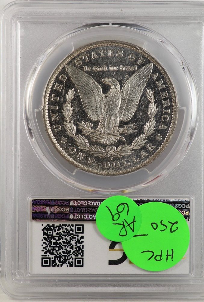 1884-O Morgan Silver Dollar PCGS MS 63 DMPL Certified - New