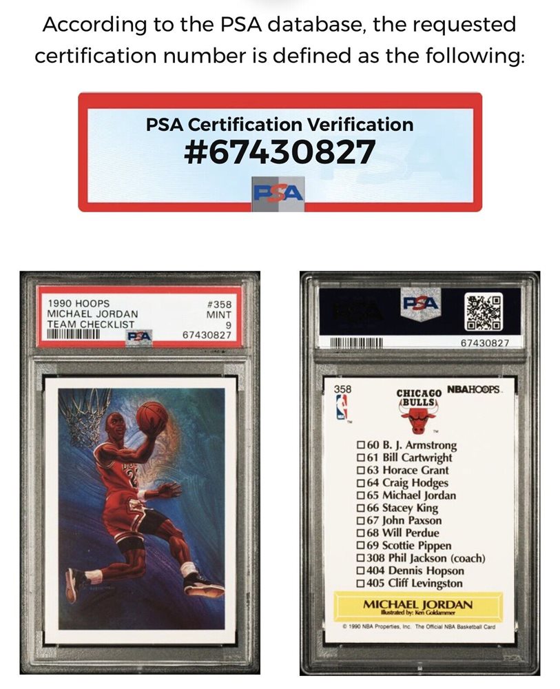 Auction Prices Realized Basketball Cards 1990 Hoops Michael Jordan TEAM  CHECKLIST