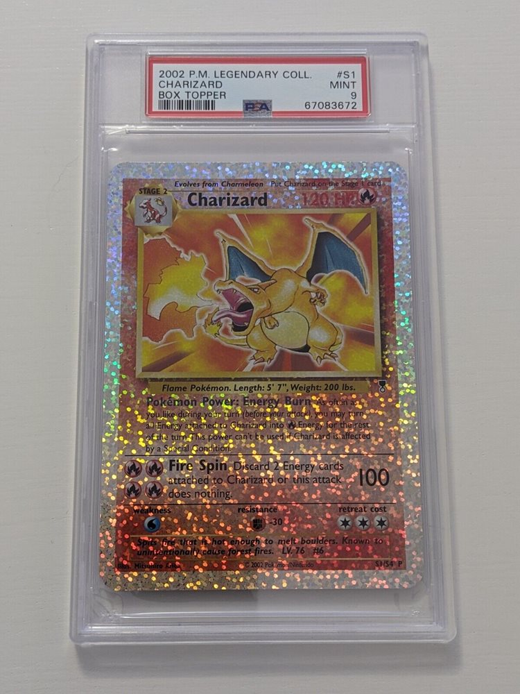2002 Pokemon Legendary Collection Box Topper Charizard