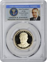 Johnson Presidential Dollar PCGS MS66 Position A 2015-D Lyndon B