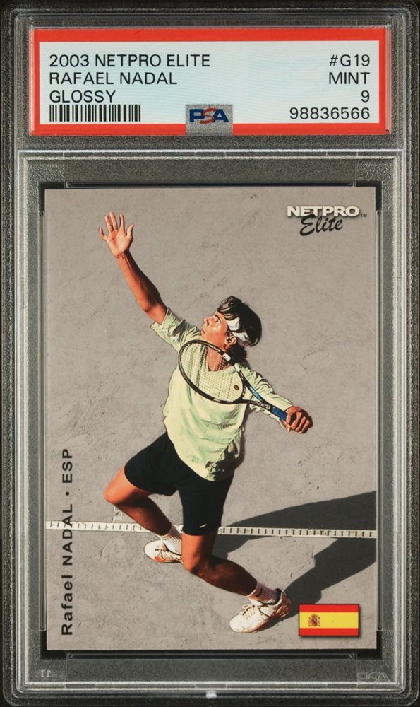 2003 NETPRO Rafael Nadal ルーキーカード Amazon.com: Graded 2003 Netpro Elite Rafael Nadal #E27 Event