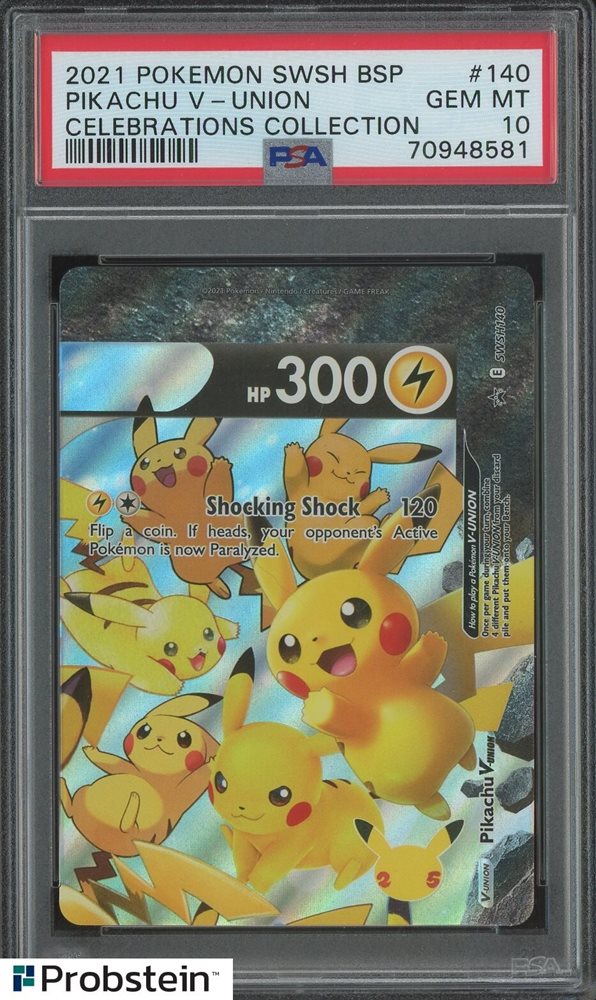 ピカチュウv v-union psa10 psa9 psa8 psa5 Pikachu V-UNION #25 Prices | Pokemon Japanese 25th