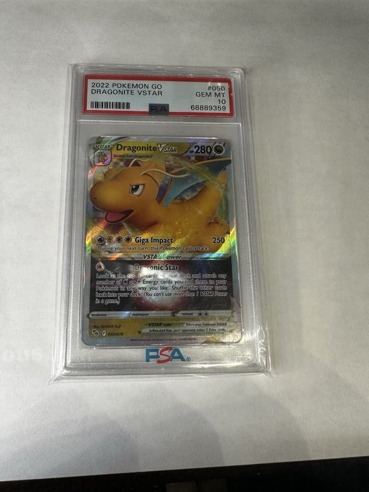 mcdonald's holographic pokemon cards POKEMON GO DRAGONITE VSTAR RAINBOW SECRET RARE - 081/078 main image 1