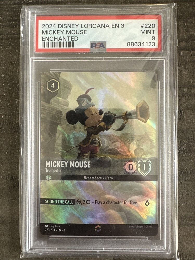 PSA10 Disney Loracanaミッキーマウス #220 389 PSA10 Disney Loracana