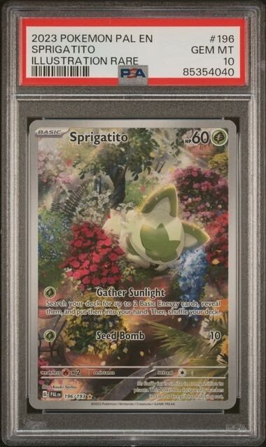 【psa10】2023 ポケモンカード SPRIGATITO GEM MT 10 PSA 10 Pokemon Card Sprigatito AR 075/073 sv1a HOLO GEM MINT