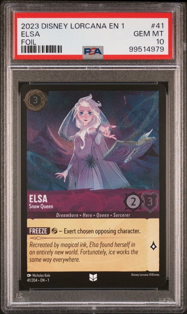 elsa snow queen lorcana card Disney Lorcana TCG Elsa Snow Queen 41/204 Regular Uncommon The First  Chapter NM
