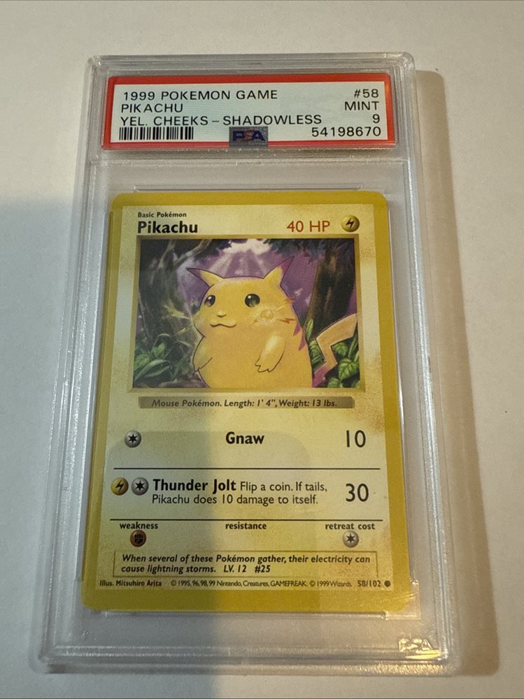 Auction Prices Realized Tcg Cards 1999 POKEMON GAME Pikachu