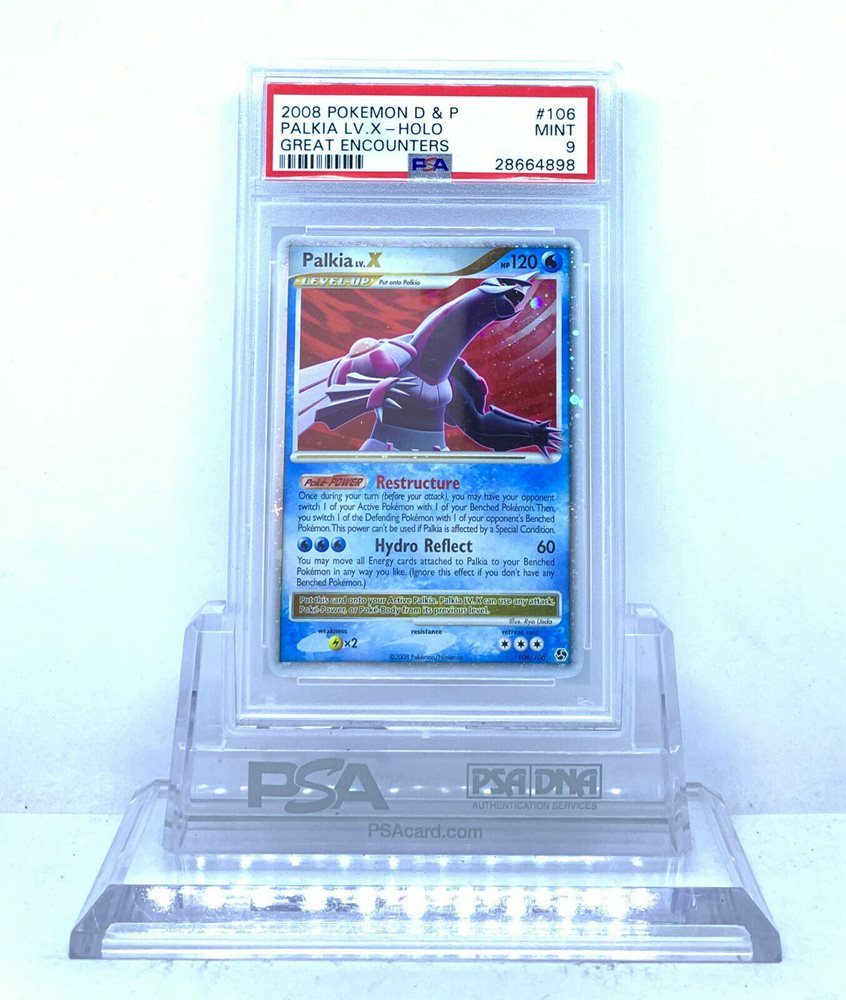 Auction Prices Realized Tcg Cards 08 Pokemon Diamond Pearl Great Encounters Palkia Lv X Holo