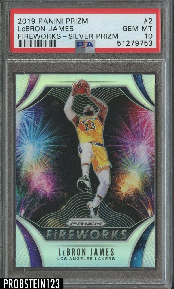 Lebron James Prizm Silver Fireworks