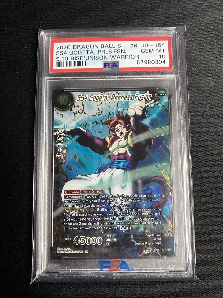 BT10-154 SCR SS4 ゴジータ シークレット BT10-154 SCR SS4 Gogeta, Peerless Fusion (2020)