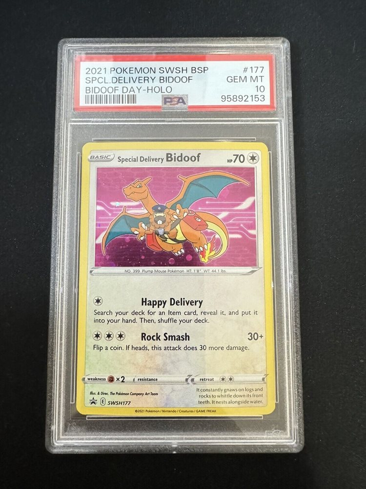 psa pokemon cards for sale Bidoof 204/172 AR