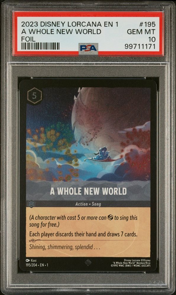 ロルカナ　物語のはじまり　ホールニューワールド　foil ホイル　PSA10 ロルカナ 物語のはじまり ホールニューワールド foil ホイル