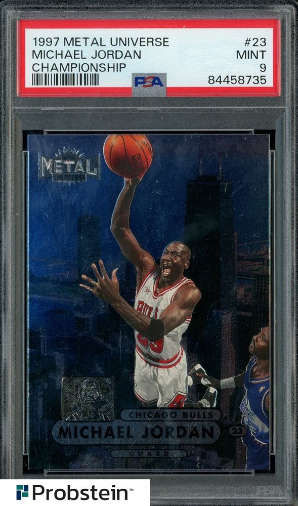 人気1997-98 l Universe PSA 8マイケル・ジョーダン Auction Prices Realized Basketball Cards 1997 METAL UNIVERSE