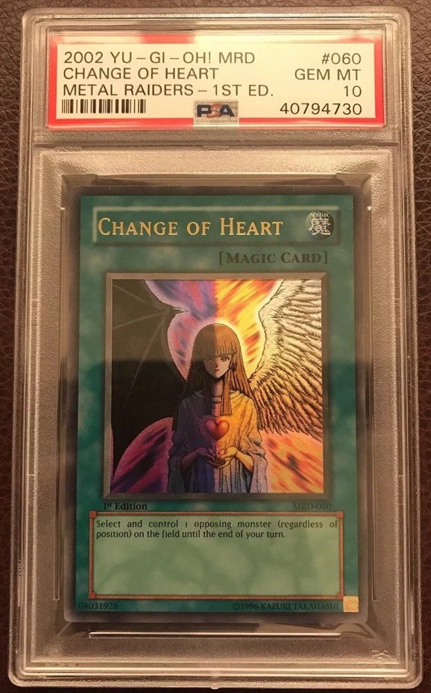 PSA10「心変わり」旧アジア版 1st SDY CHANGE OF HEART PSA10