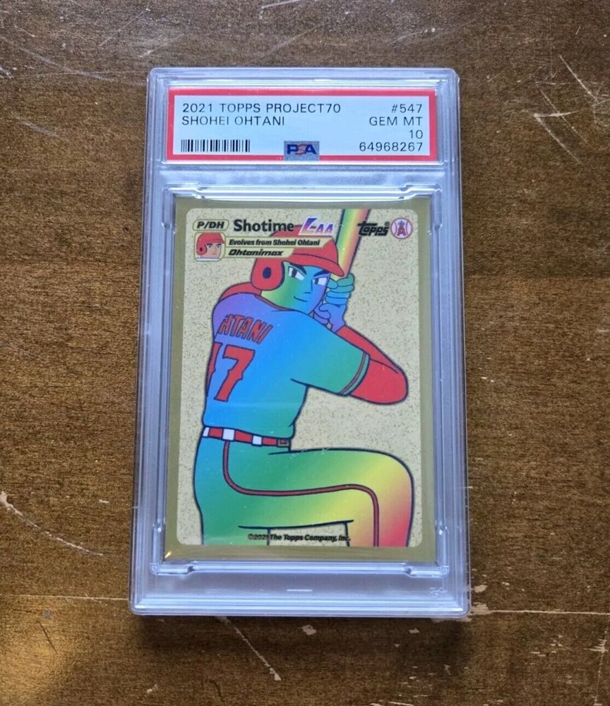 2021 TOPPS PROJECT70 大谷翔平　MVP PSA10 2021 Topps Project 70 Shohei Ohtani Mister Cartoon #493 PSA