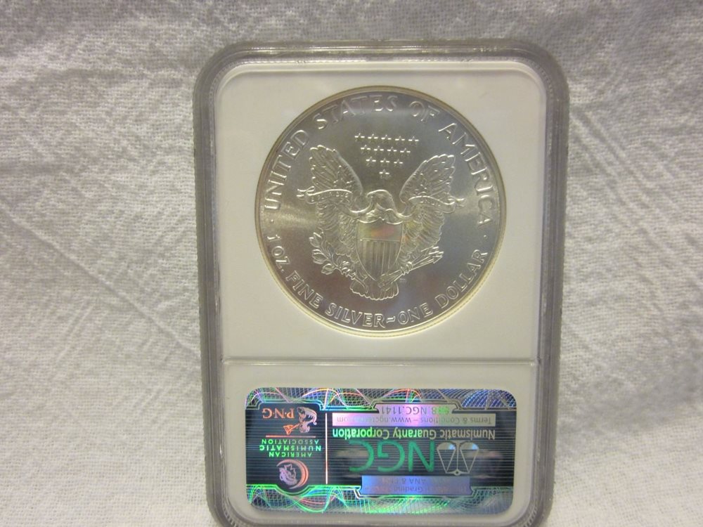 American Eagle MS 69 Graded 1986 Silver Bullion Coins for