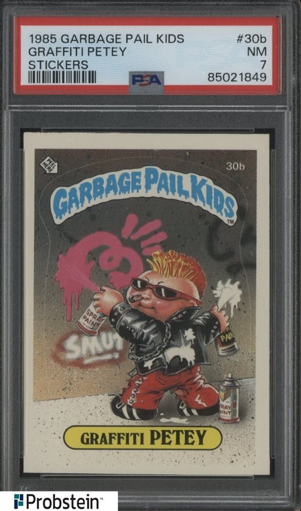 1985 Topps Garbage Pail Kids Original Series 1 #30b Graffiti Petey front