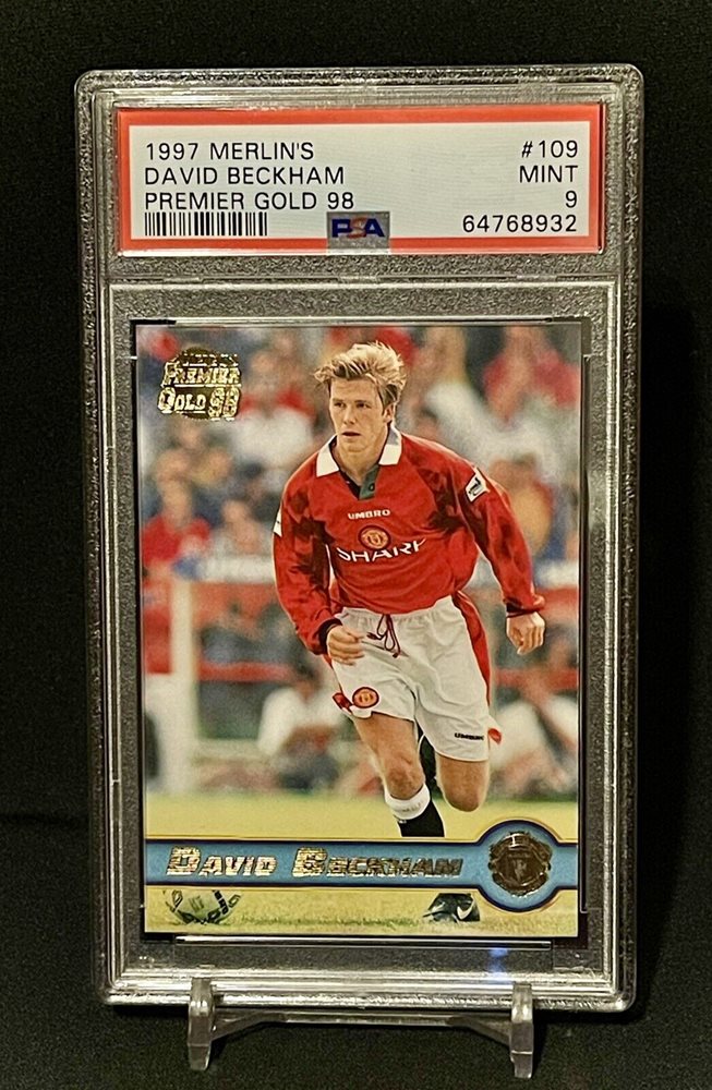 DAVID BECKHAM #092 MERLIN 1997 PREMIER GOLD