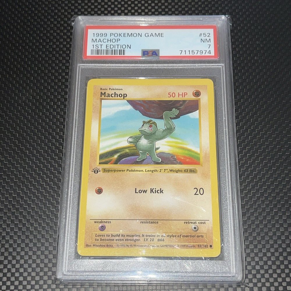 machop basic pokemon card Machop - 53/108 “Stamped” Reverse Holo main image 1
