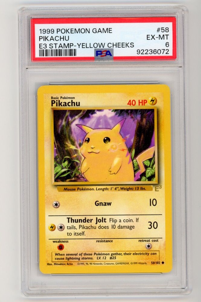 ポケモンカードゲーム 1999 Pikachu Yellow Cheeks 1ed PSA5 eBay Auction Item 353788464270 Tcg Cards 1999 Pokemon Game