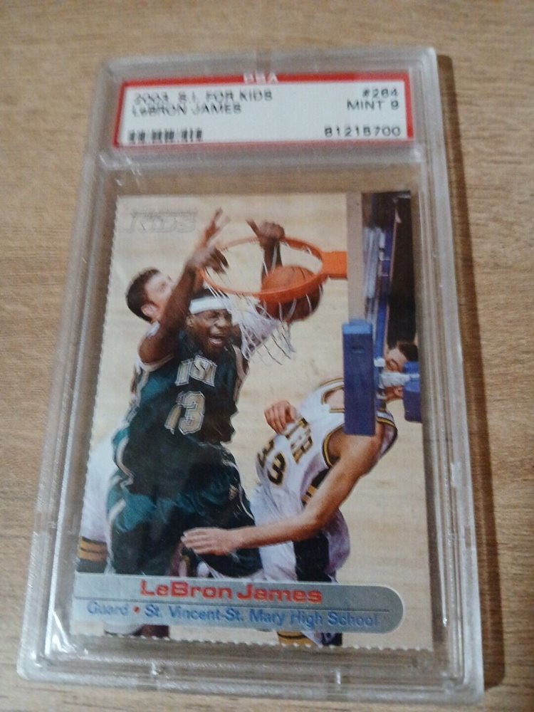 lebron james sports illustrated for kids card