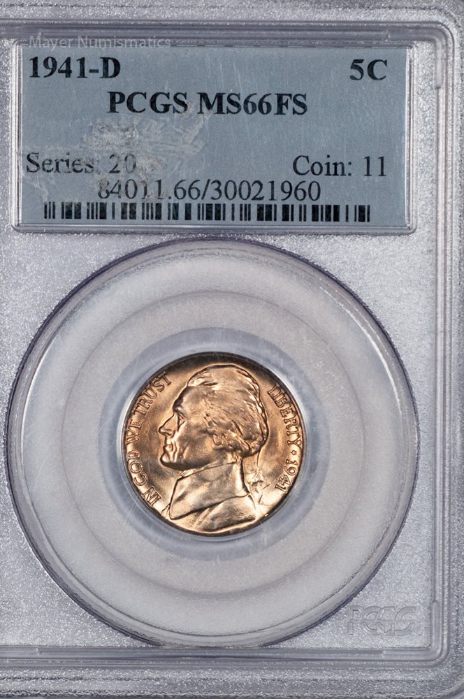1987-D 5C Jefferson Nickel 5C NGC Gem Unicrculated MS66 5FS