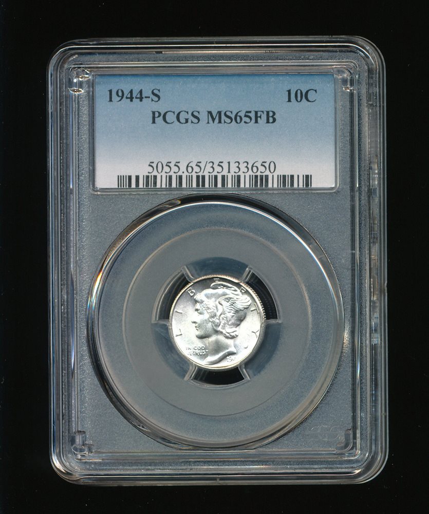 アメリカ 1944年-D 50C銀貨 PCGS MS65 1944-D NGC MS65 RED Lincoln Wheat Cent!! #A4520, MS65RD