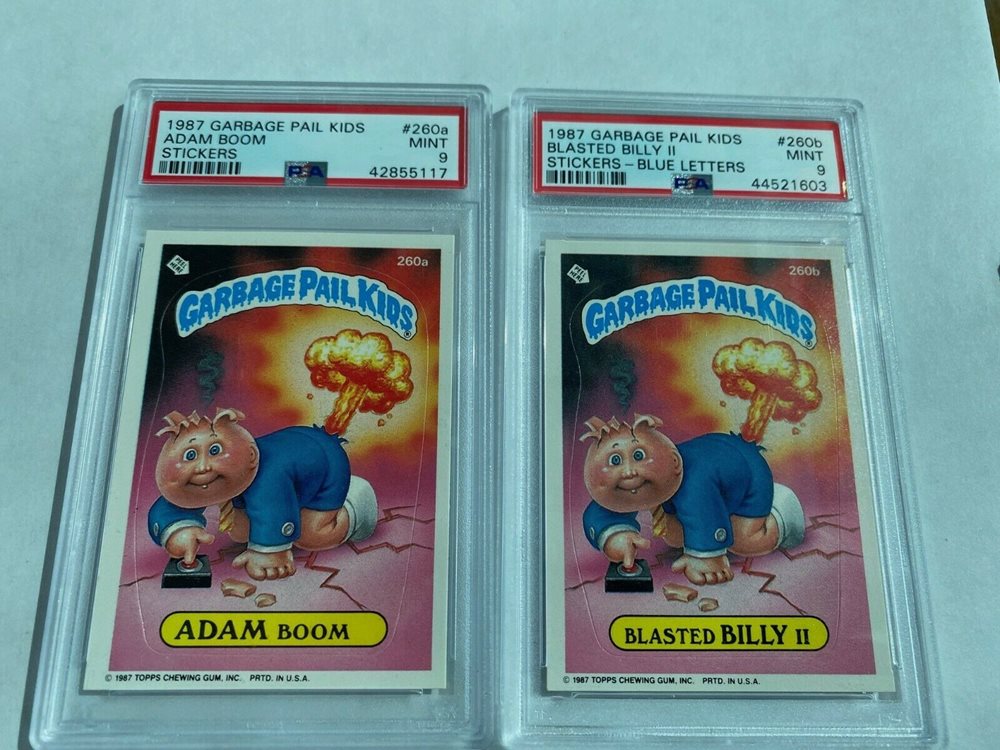 1987 Topps Garbage Pail Kids Original Series 7 #260b Blasted Billy Ii front
