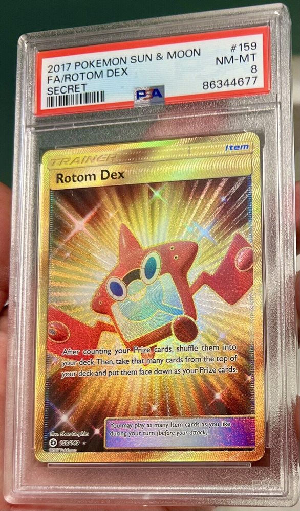 gold rotom dex pokemon card 159/149 Age Group Spec Details