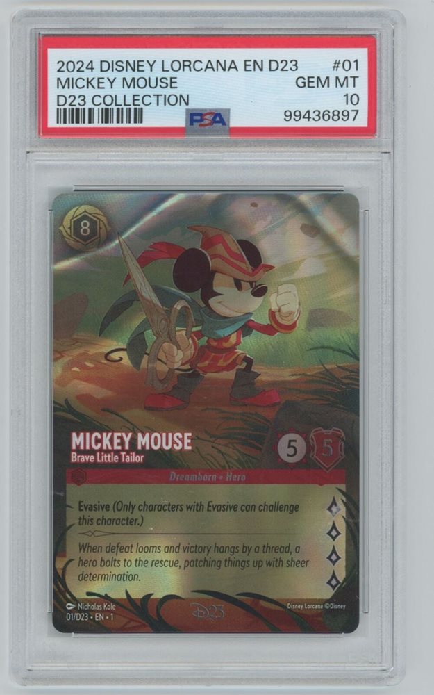 Disney - ❤超稀少❤Disney Lorcana✨ミッキー D23 PSA10✨未開封❤ PSA 10 D23 Expo 2024 Disney Lorcana Mickey Mouse Playful
