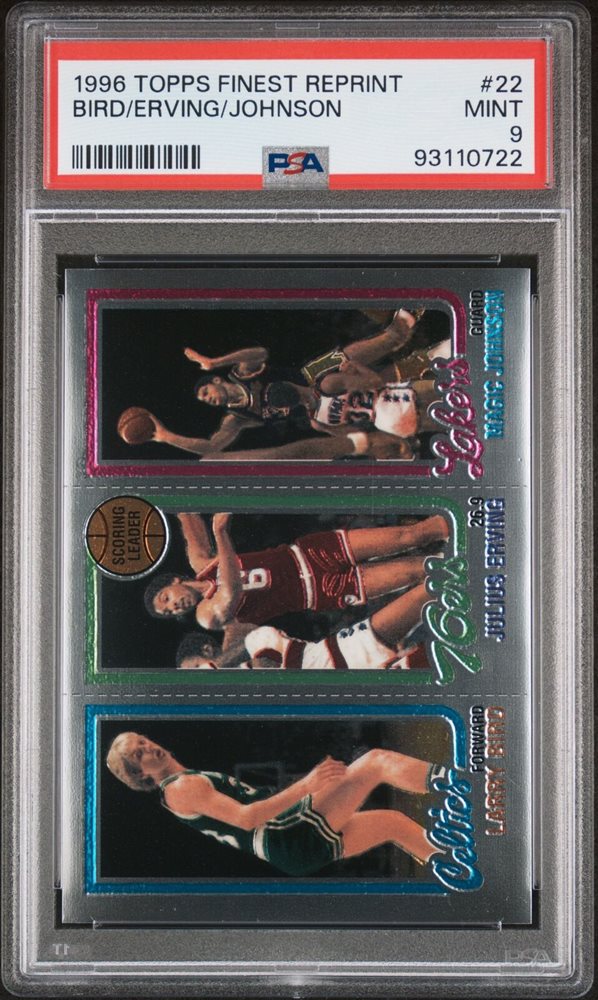 1996 Topps Finest 22 Johnson/Bird/Erving 【公式通販】