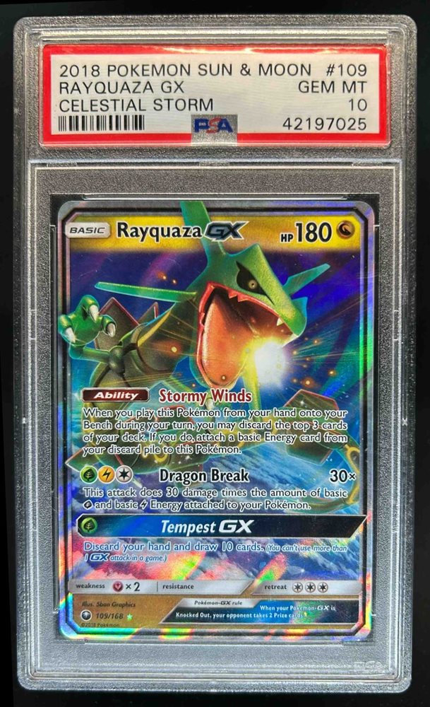 レックウザGX PSA 8 2018年 サン＆ムーン #109 Auction Prices Realized Tcg Cards 2018 POKEMON SUN & MOON
