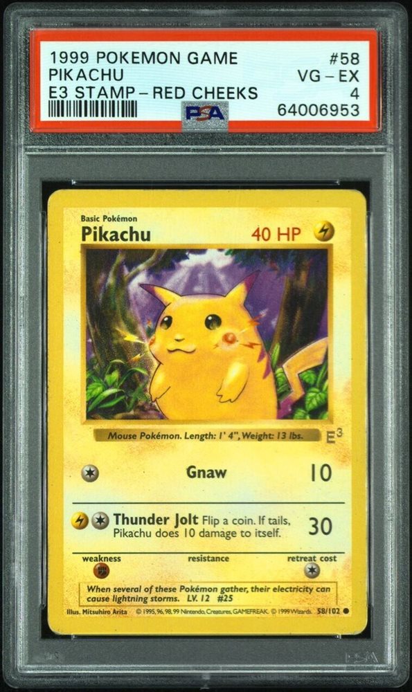 Auction Prices Realized Tcg Cards 1999 POKEMON GAME Pikachu