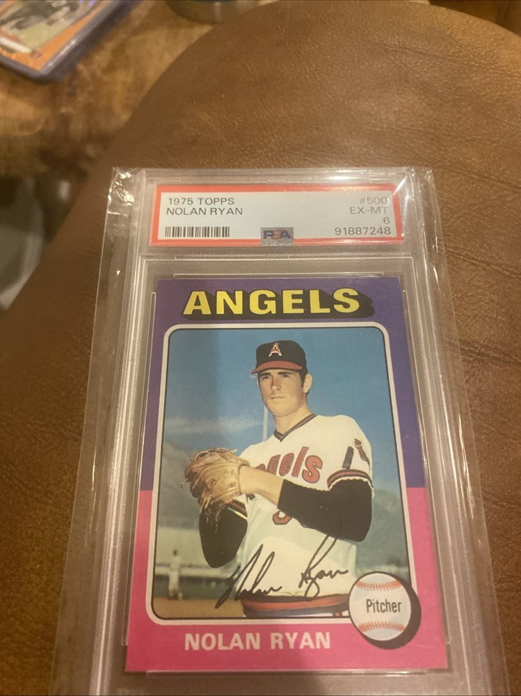 1975 Topps NOLAN RYAN PSA 8 ビンテージ エンゼルス 1975 Topps #5 1974 Highlights Nolan Ryan ORIGINAL GRADED | eBay