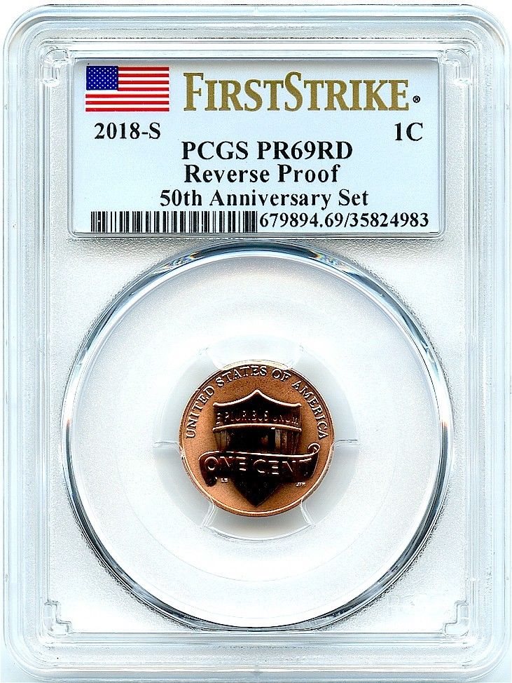 2018 S 1C Lincoln Cent PCGS PR70DCAM