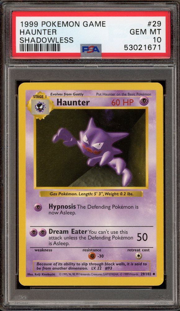 Auction Prices Realized Tcg Cards 1999 POKEMON GAME Haunter