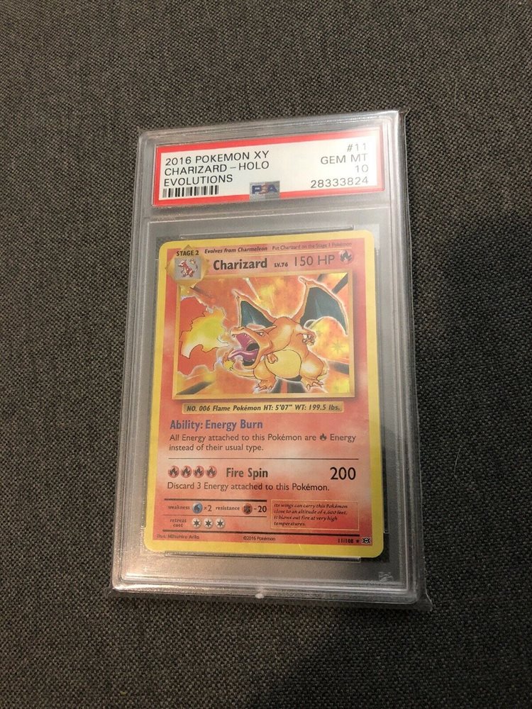 2016 Pokemon XY Evolutions #11 Charizard REVERSE HOLO PSA 10 GEM MINT 11//108