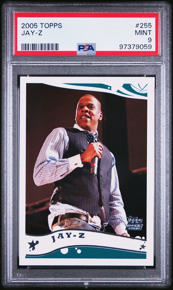 2005 Topps Chrome Jay Z カード RC Black 399 JAY-Z 2005 Topps Chrome #217 Black Refractor #/399 PSA 9 POP