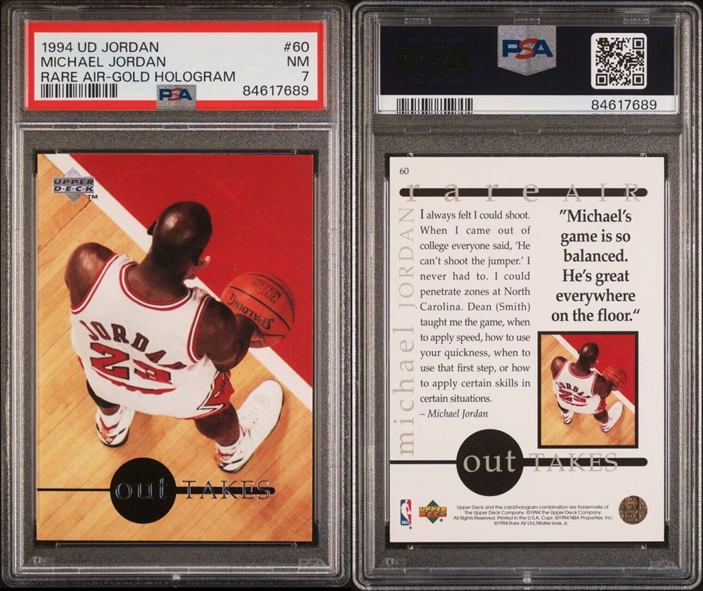 Auction Prices Realized Basketball Cards 1994 UPPER DECK MJ RARE AIR  Michael Jordan