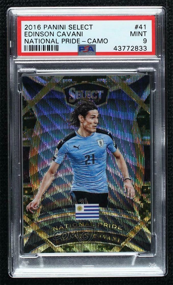 PSA9 Select Soccer Cavani カバーニ 直筆サインカード