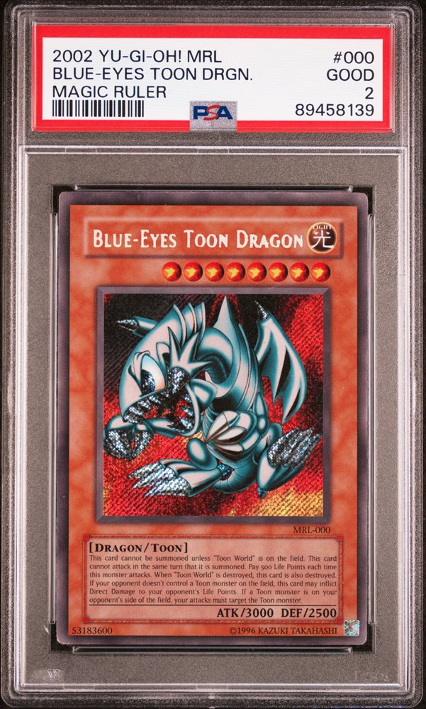 PSA10 Blue-Eyes Toon Dragon PS-00 Secret Rare Yu-Gi-Oh