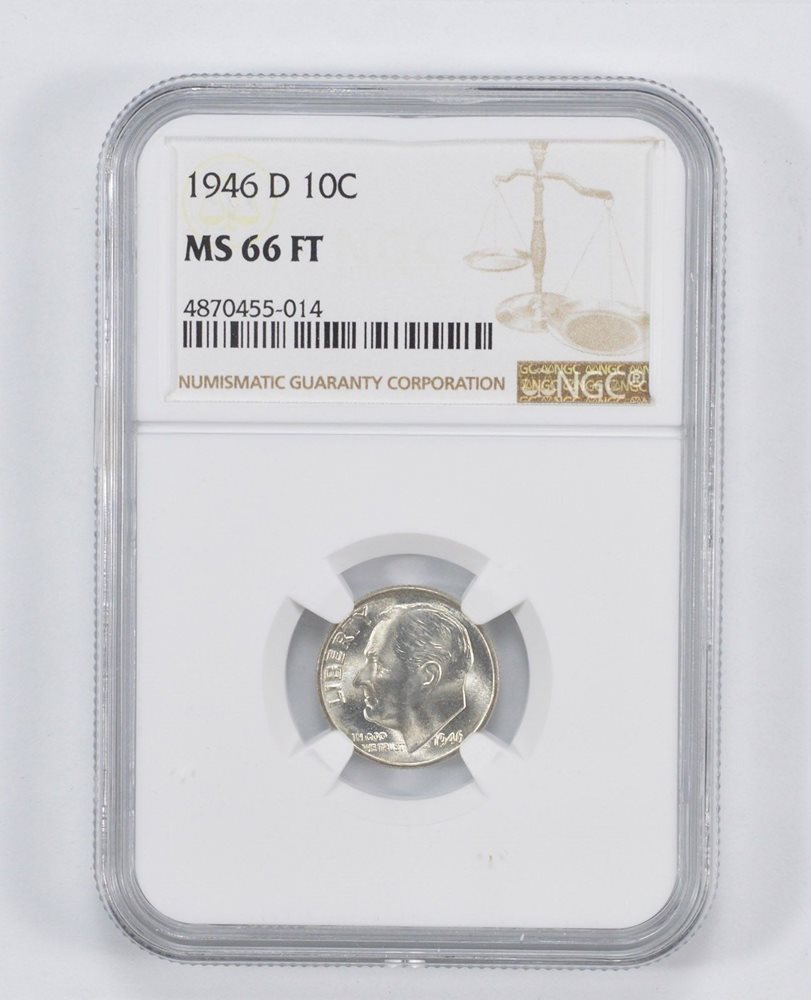 1981-D ROOSEVELT DIME NGC MS-66 FT NEW LOW PRICE