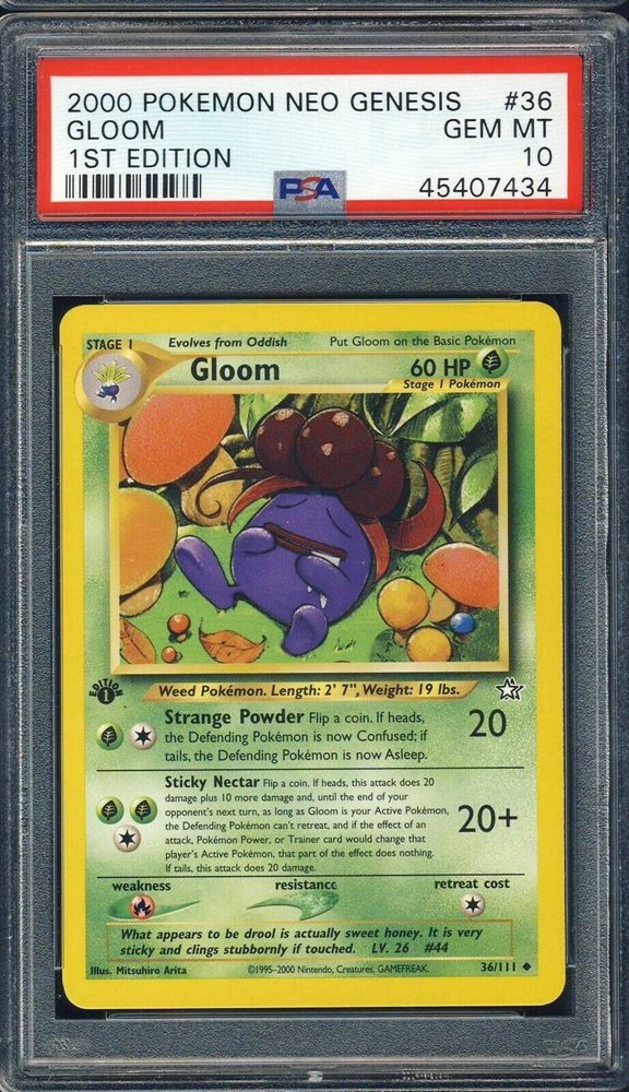 eBay Auction Item 114234925341 Tcg Cards 2000 Pokemon Neo Genesis 1st  Edition
