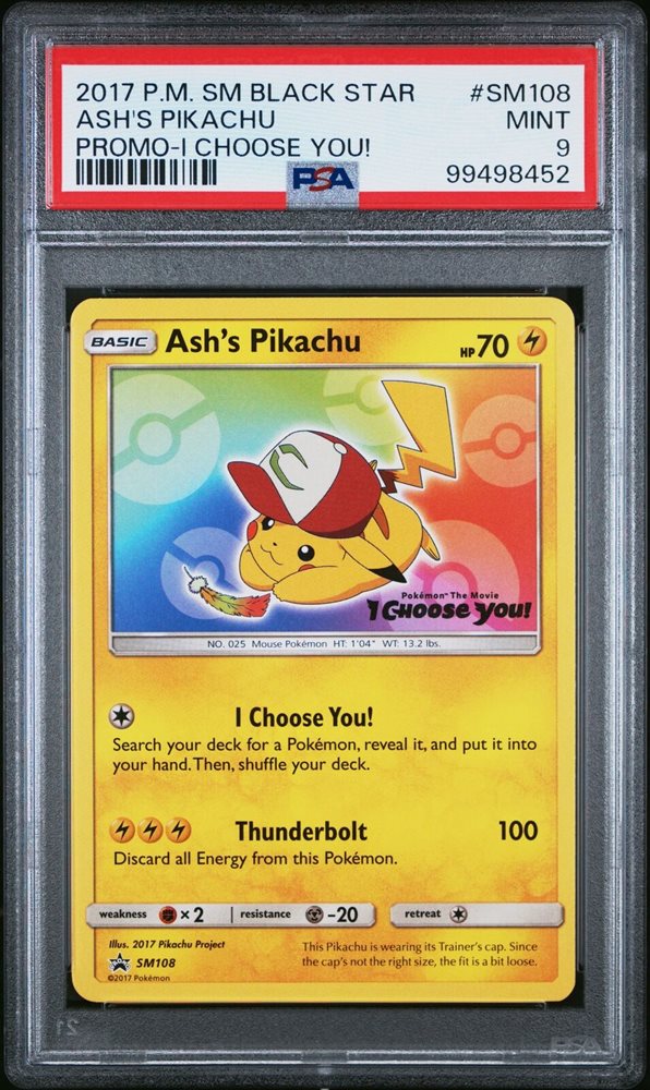 PSA10 サトシのピカチュウ 072/SM-P プロモ